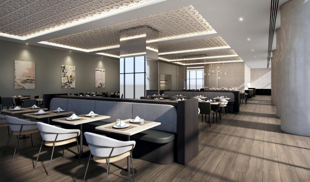โอ๊ควูด พรีเมียร์ เมลเบิร์น Aparthotel ภายนอก รูปภาพ The interior of the restaurant