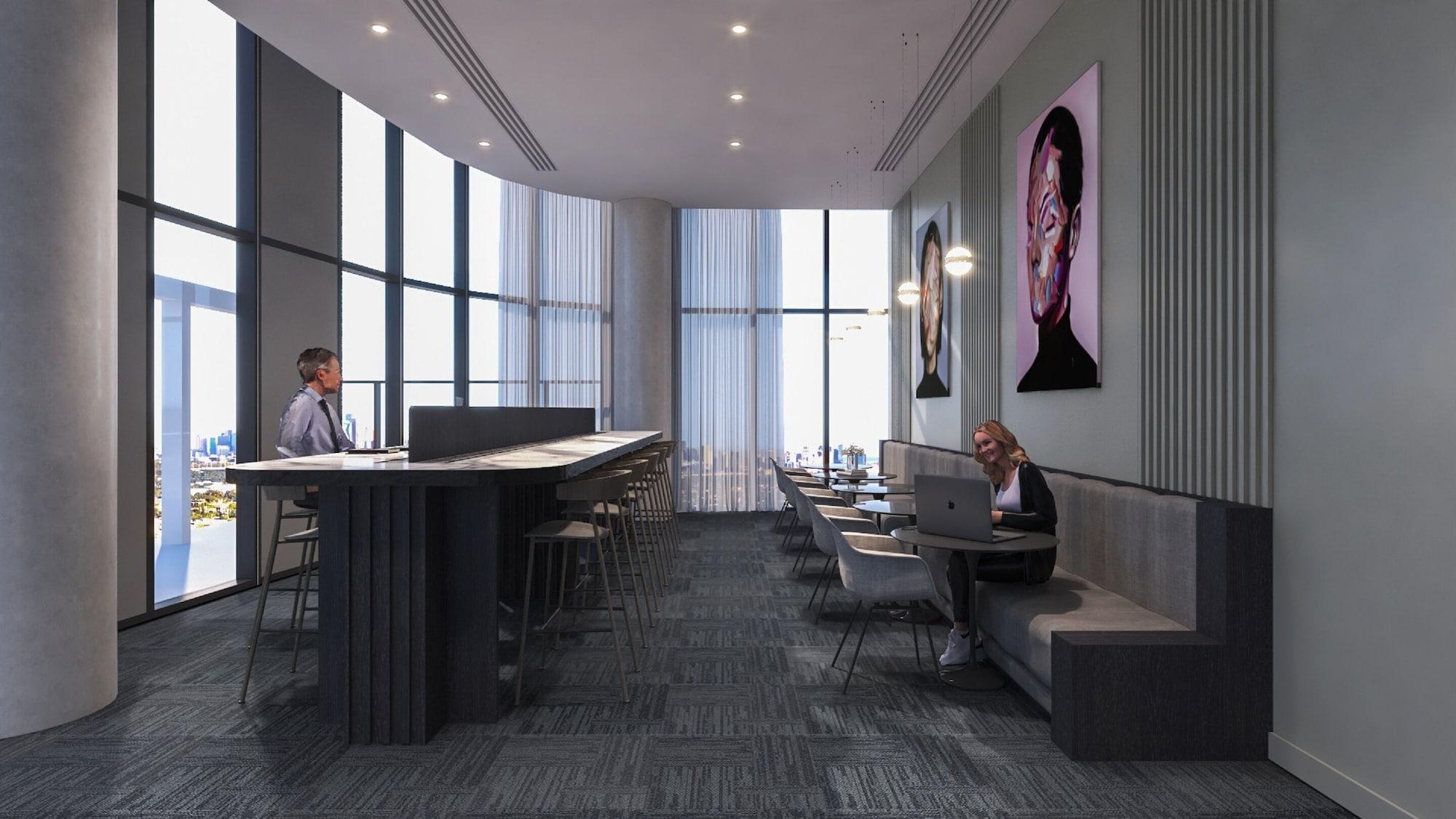 โอ๊ควูด พรีเมียร์ เมลเบิร์น Aparthotel ภายนอก รูปภาพ The lounge at the airport
