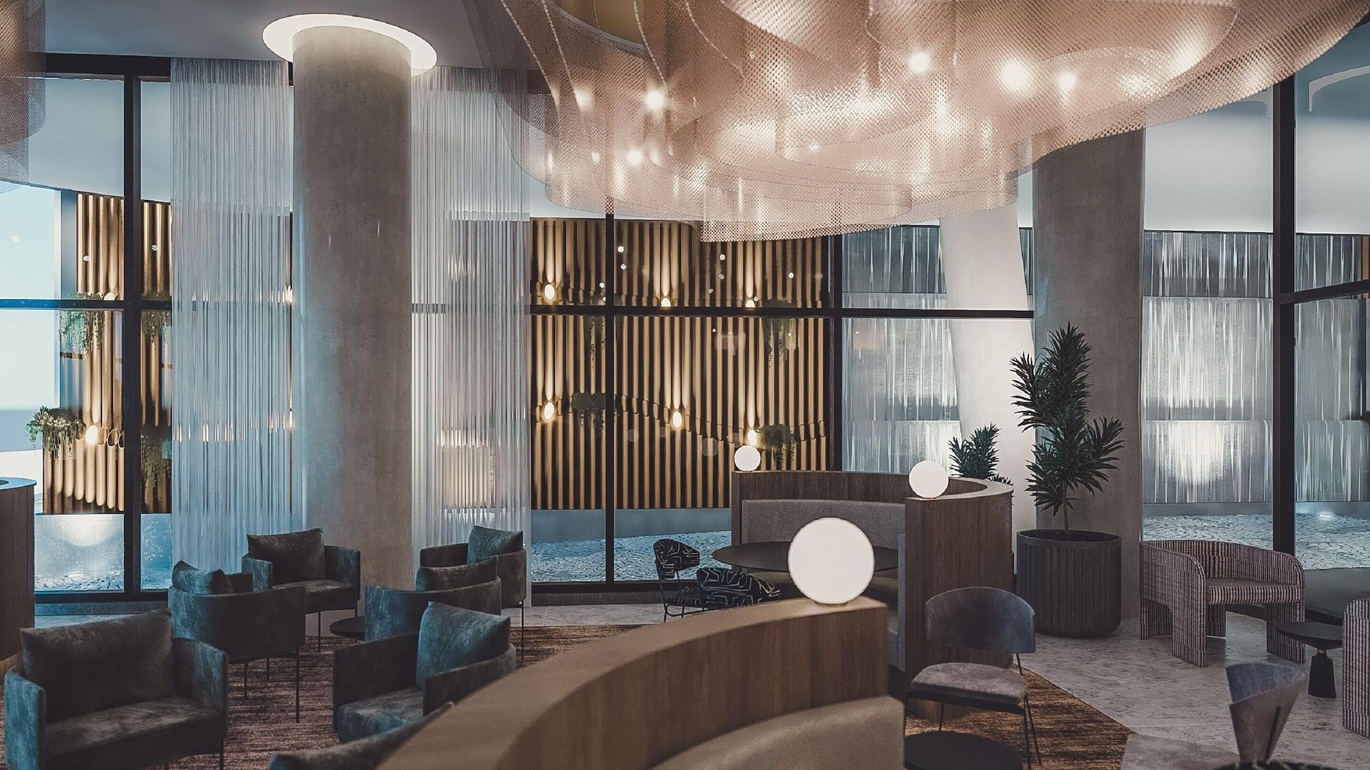 โอ๊ควูด พรีเมียร์ เมลเบิร์น Aparthotel ภายนอก รูปภาพ The interior of the hotel