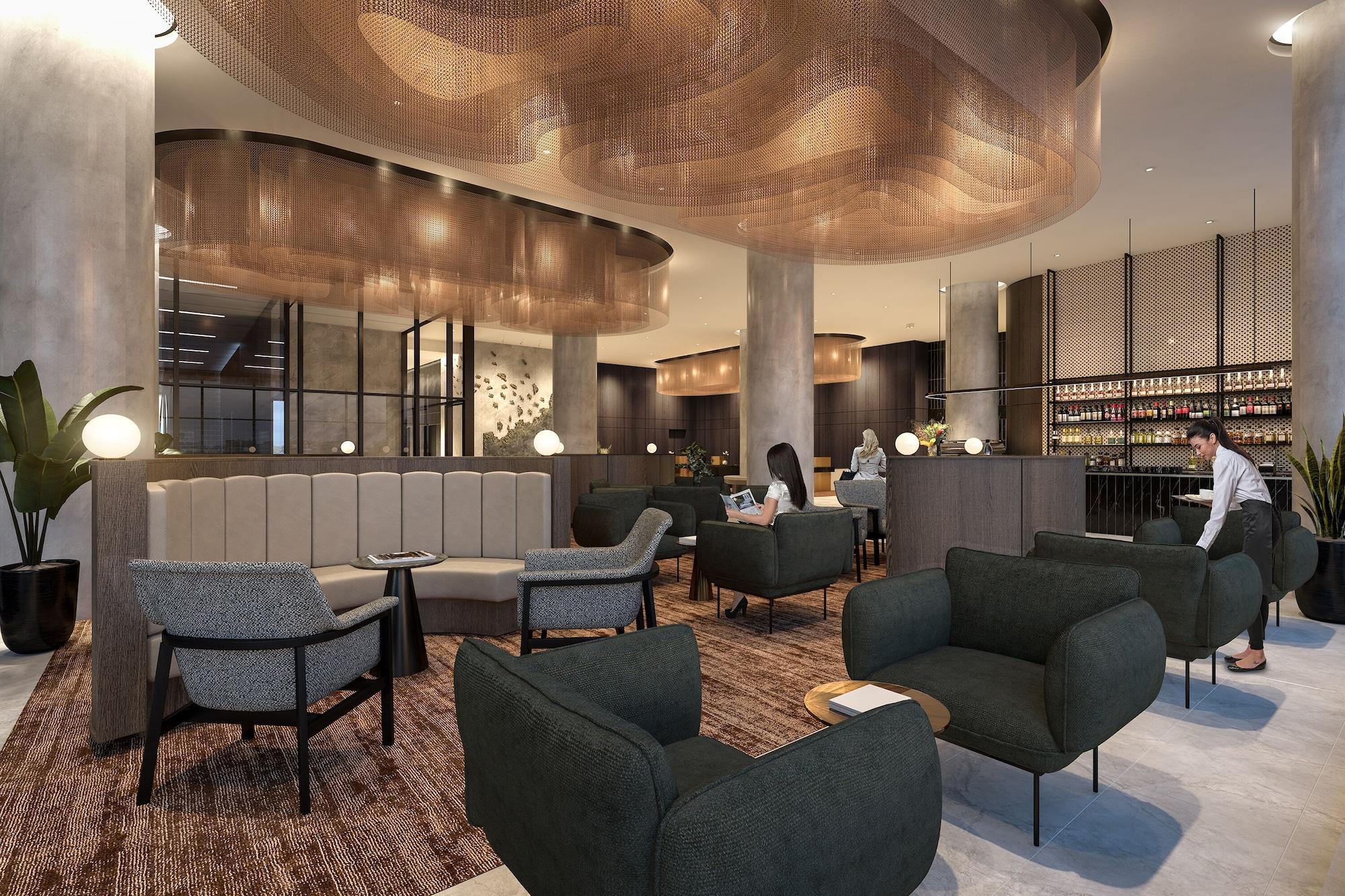 โอ๊ควูด พรีเมียร์ เมลเบิร์น Aparthotel ภายนอก รูปภาพ The lounge at the airport