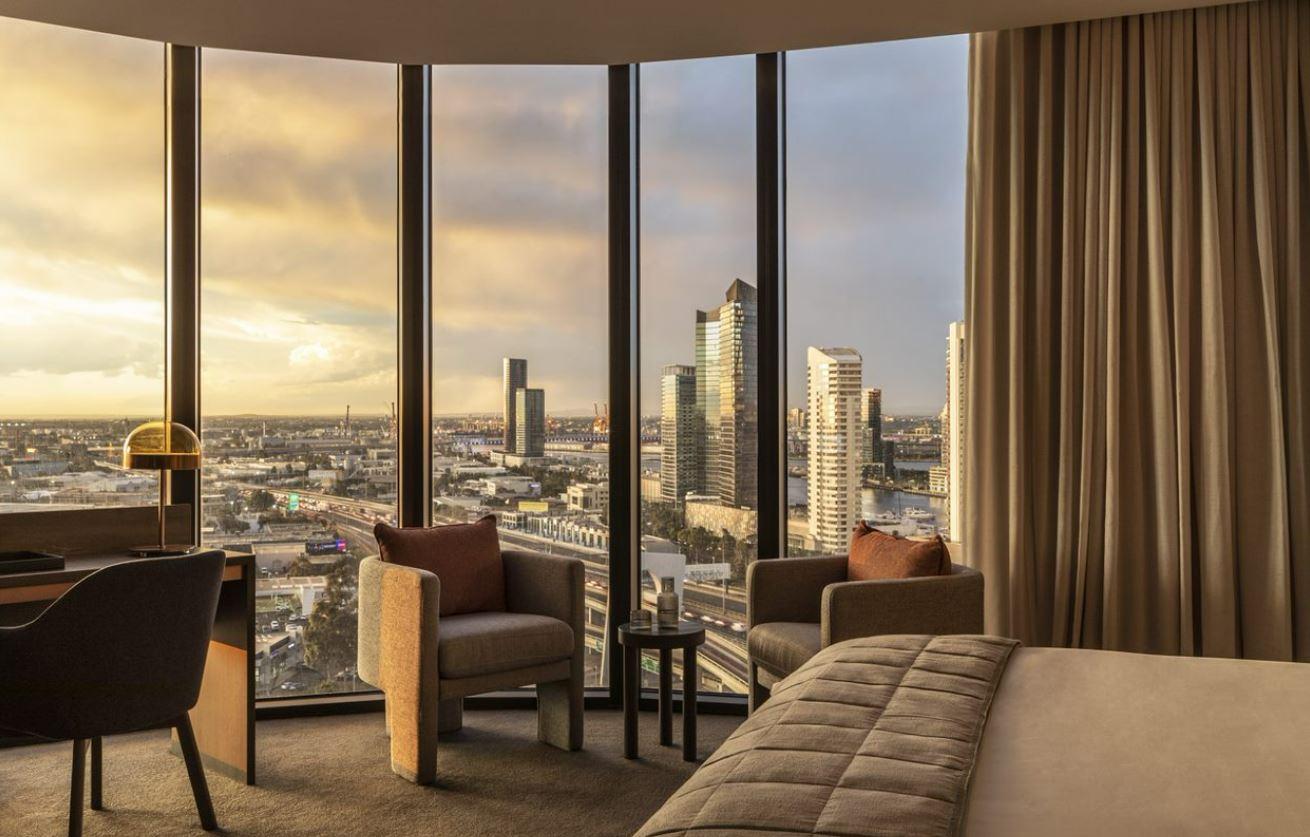 โอ๊ควูด พรีเมียร์ เมลเบิร์น Aparthotel ภายนอก รูปภาพ A suite at the Crown Perth