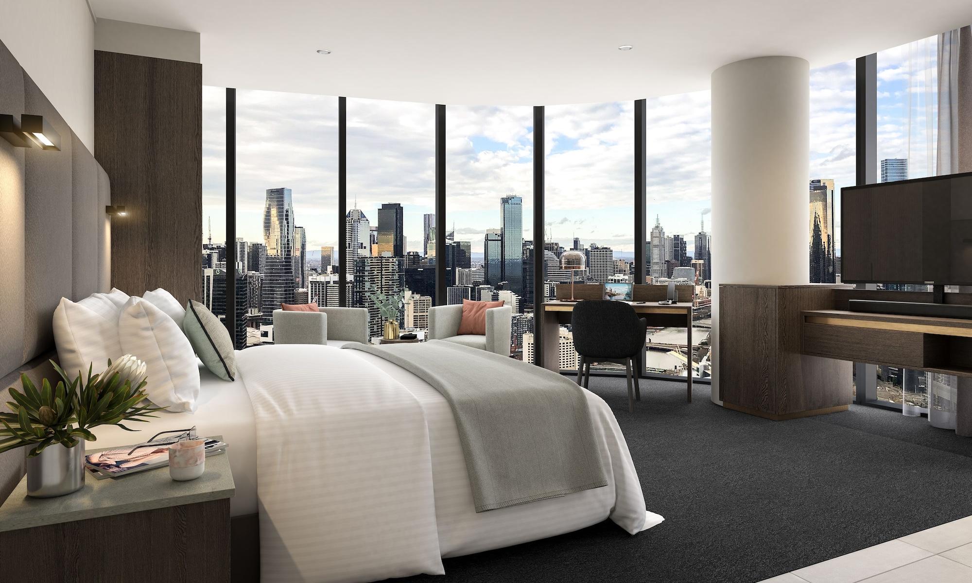 โอ๊ควูด พรีเมียร์ เมลเบิร์น Aparthotel ภายนอก รูปภาพ A proposed room at the hotel