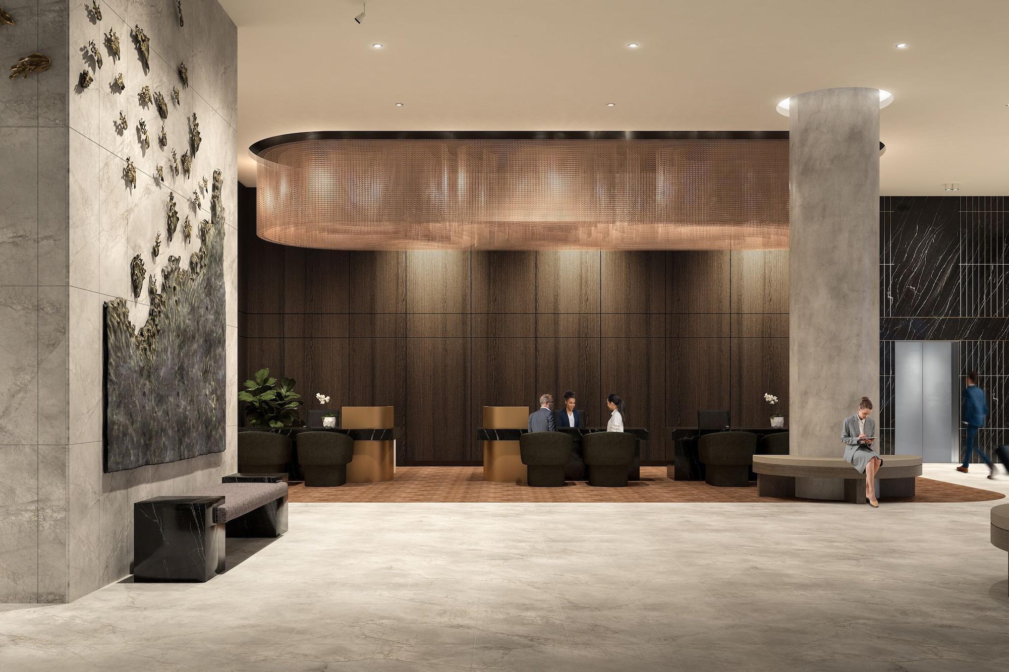 โอ๊ควูด พรีเมียร์ เมลเบิร์น Aparthotel ภายนอก รูปภาพ The lobby of the hotel